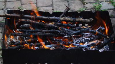 шашлык в терияки и луке