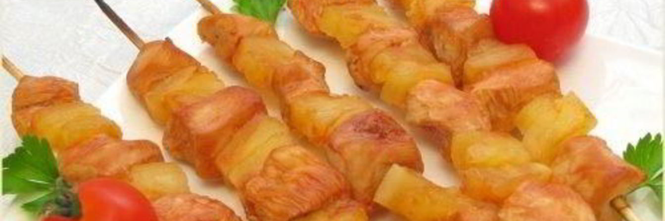 Шашлыки Домашние с куриным филе и помидорами