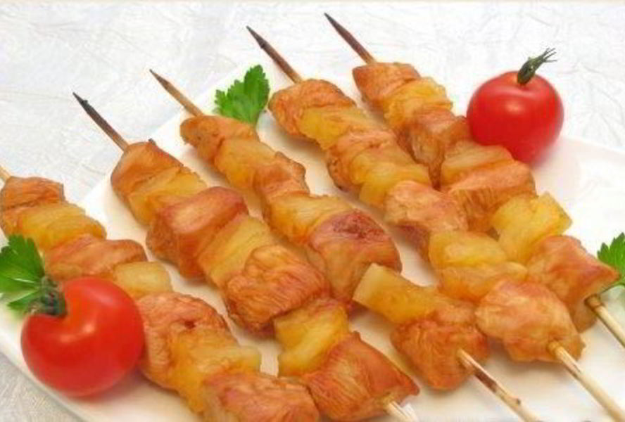 Шашлыки Домашние с куриным филе и помидорами