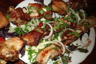 Сочный шашлык из баранины по-кавказски