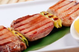 Японские шашлычки из говяжьего языка