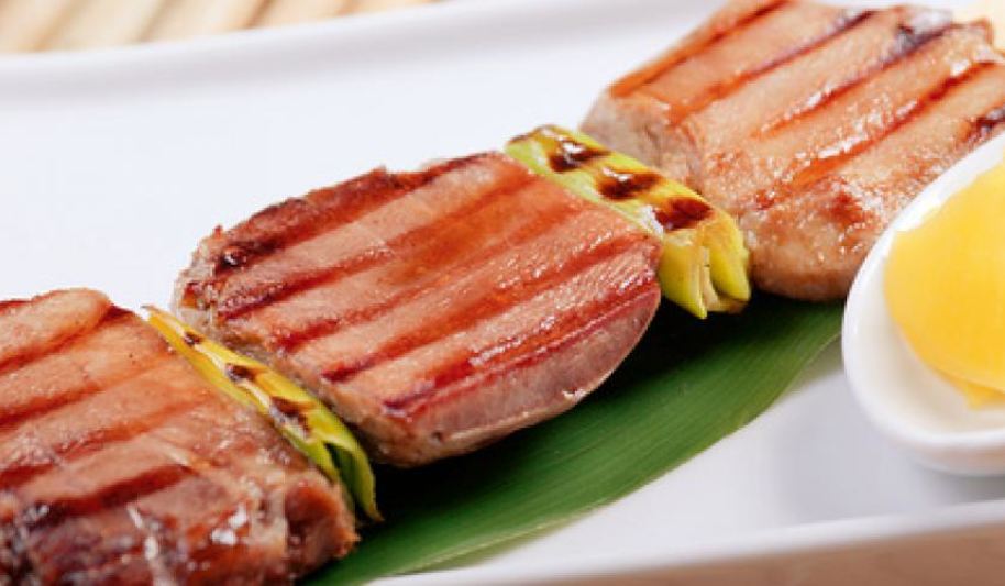 Рецепт японских шашлычков из говяжьего языка