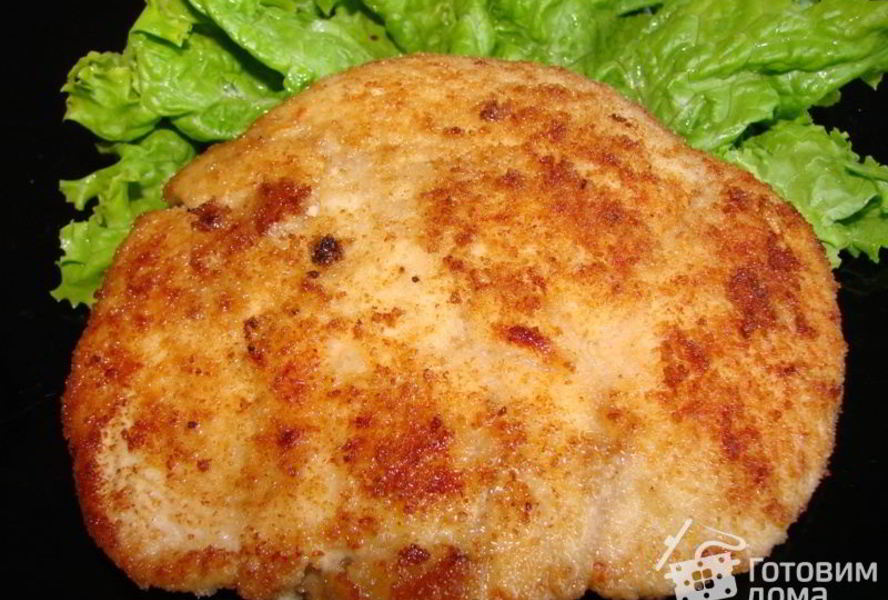 Куриный шницель из кусочков малого филе