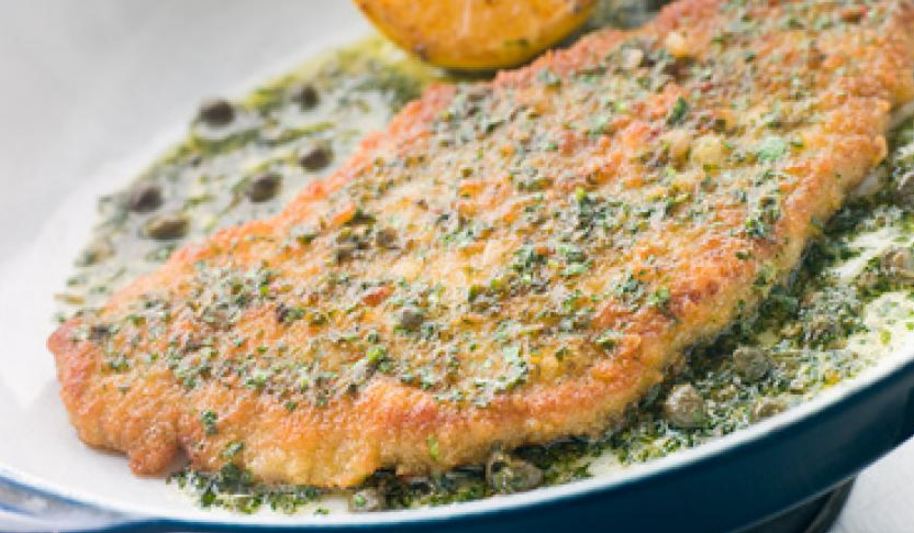 Рецепт шницеля из говядины на горячей сковороде