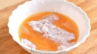 шницель из индейки