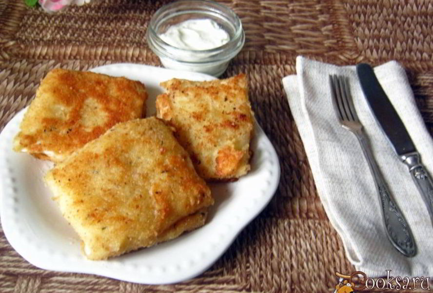 Шницель из капусты с сыром