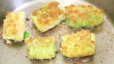 шницель из савойской капусты с сырной начинкой