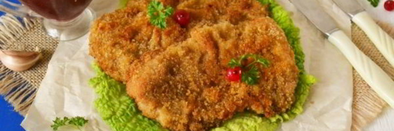 Шницель из свинины в духовке