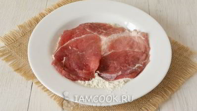 шницель из свинины в духовке
