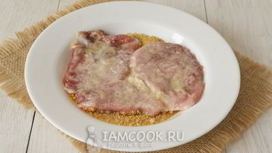шницель из свинины в духовке