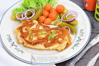 Шницель по-столичному