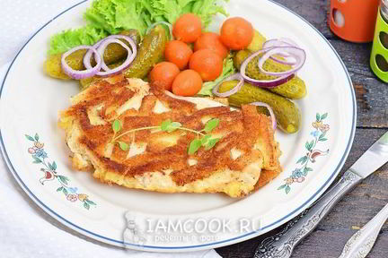 Шницель по-столичному