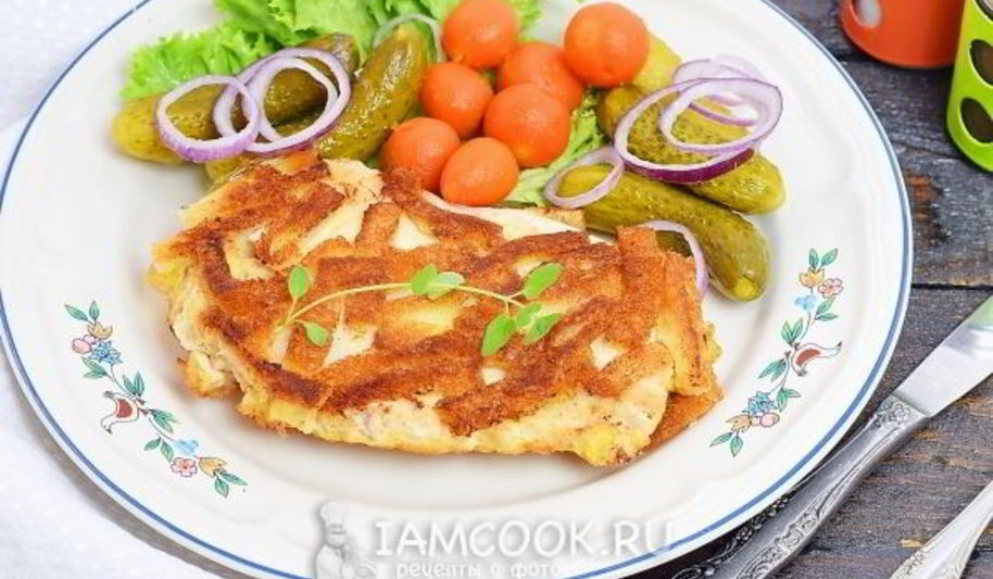 Рецепт шницеля по-столичному