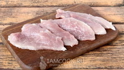 шницель рубленый из свинины