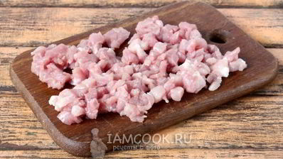 шницель рубленый из свинины