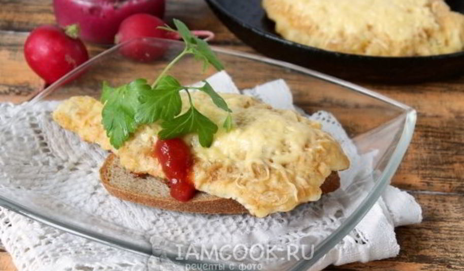 Рецепт шницеля с сыром