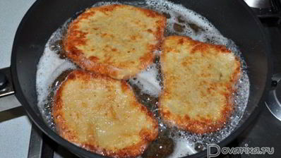 шницели по-венски из филе индейки
