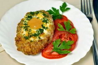 Шницели с сыром и яйцом