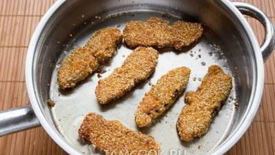 вегетарианский грибной шницель