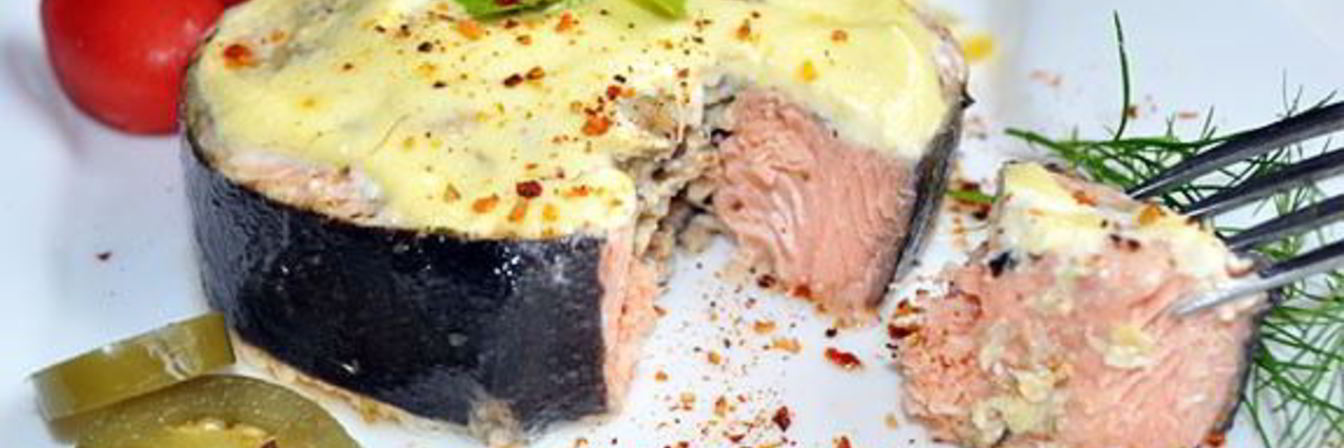 Фаршированные стейки горбуши