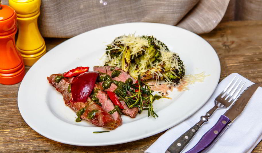 Рецепт фленка стейк с брокколи