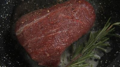 говяжий стейк с булгуром