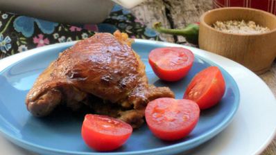 куриные стейки в имбирно-пряном маринаде