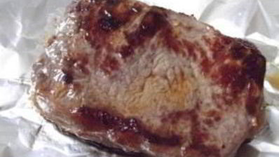 сочный стейк из свинины