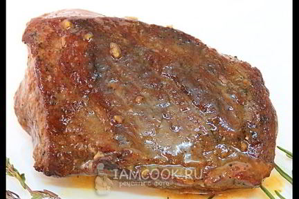 Стейк из говядины с розмарином и тимьяном