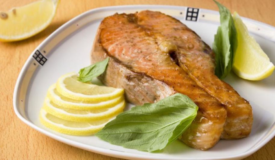 Рецепт стейка из семги с лимоном