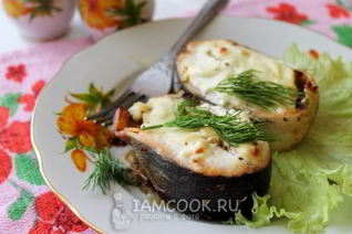 Стейк из семги в духовке