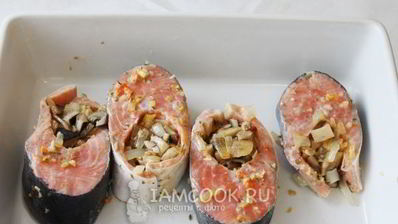 стейк из семги в духовке