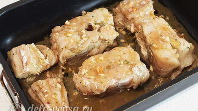 стейк пикши в духовке