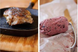 Стейк портерхаус с маслом из красного вина