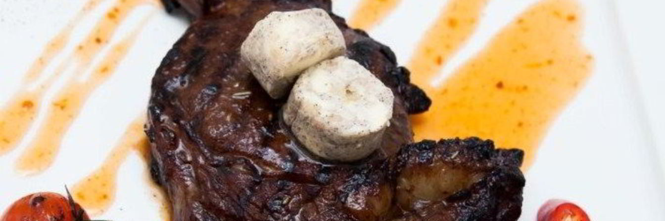 Стейк рибай с ароматным маслом