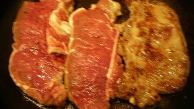 стейк с бальзамическим соусом