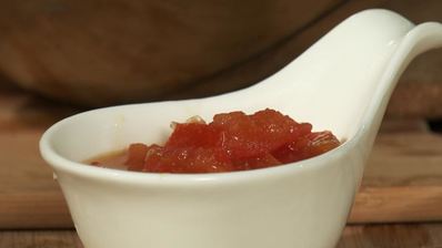 стейк с сэндвичем из кабачка