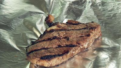 стейк с сэндвичем из кабачка