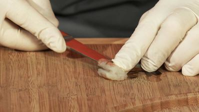 стейк с сэндвичем из кабачка