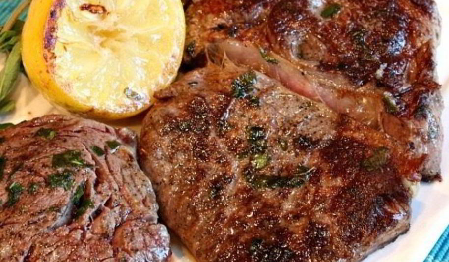 Рецепт стейка с цитрусами