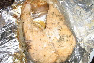 Стейк семги в духовке в фольге