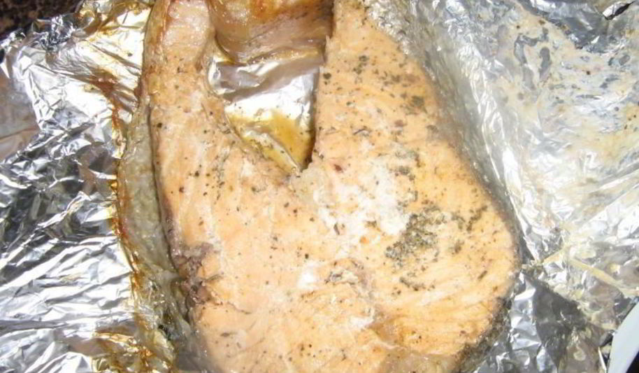 Рецепт стейка семги в духовке в фольге