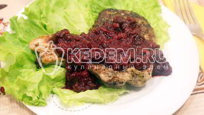 стейк свиной на сковороде