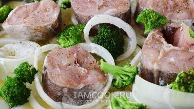 стейк трески в духовке