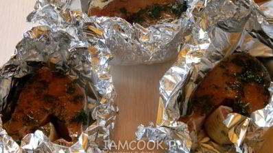 стейки кеты в духовке