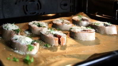 запеченные стейки горбуши