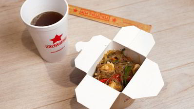 стеклянная лапша с креветками