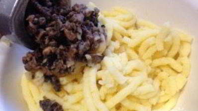 картофельные тефтели с грибами