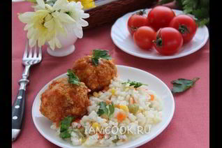 Куриные тефтели с тыквой