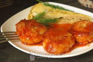 Куриные тефтели в мультиварке